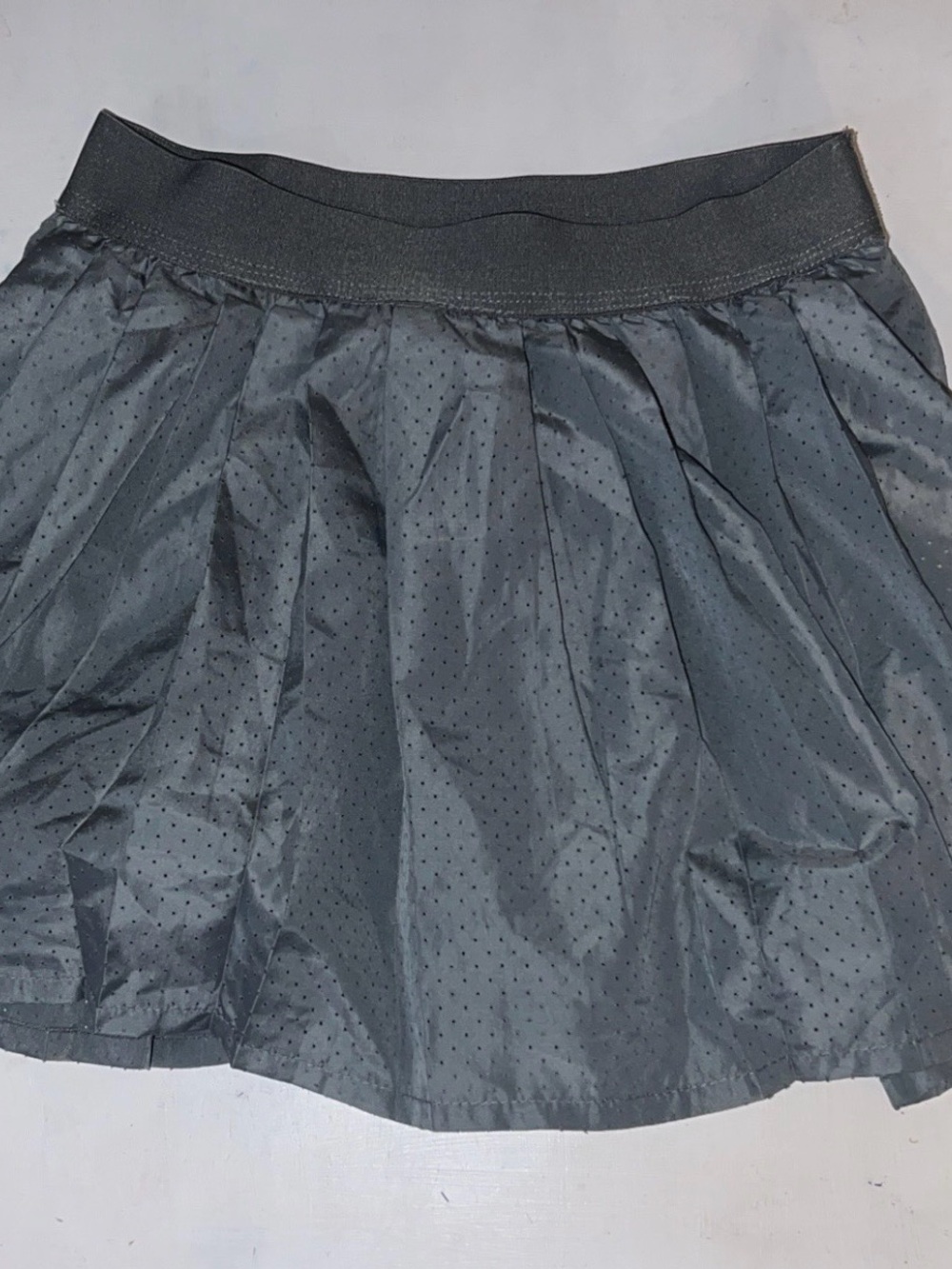 Reebok Girls Medium Charcoal Grey Pleated Skirt Built-In Shorts